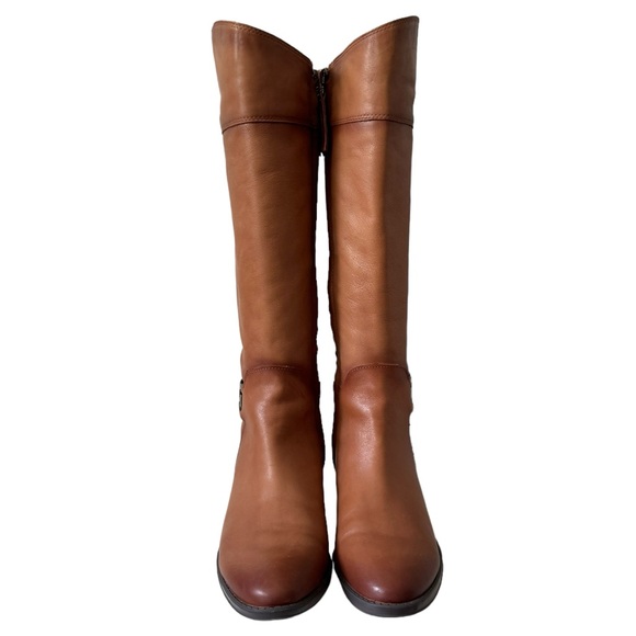Sam Edelman Prisilla Fall Winter Casual Chic Leather Knee High Riding Boot Brown - Picture 7 of 15